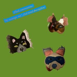 Therian/Furry mask commissions! Plz read description!